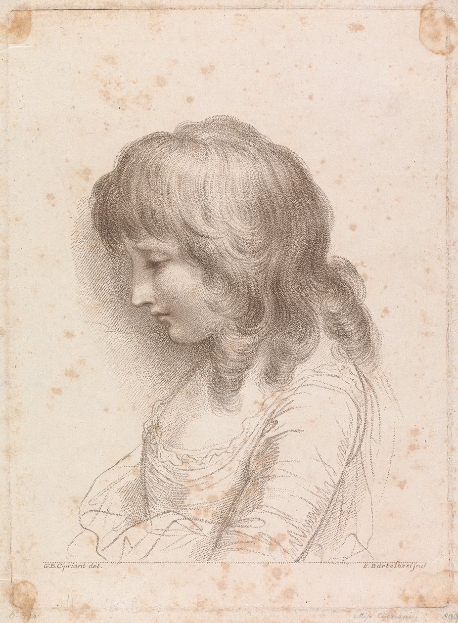 Córka Ciprianiego autorstwa Francesco Bartolozzi