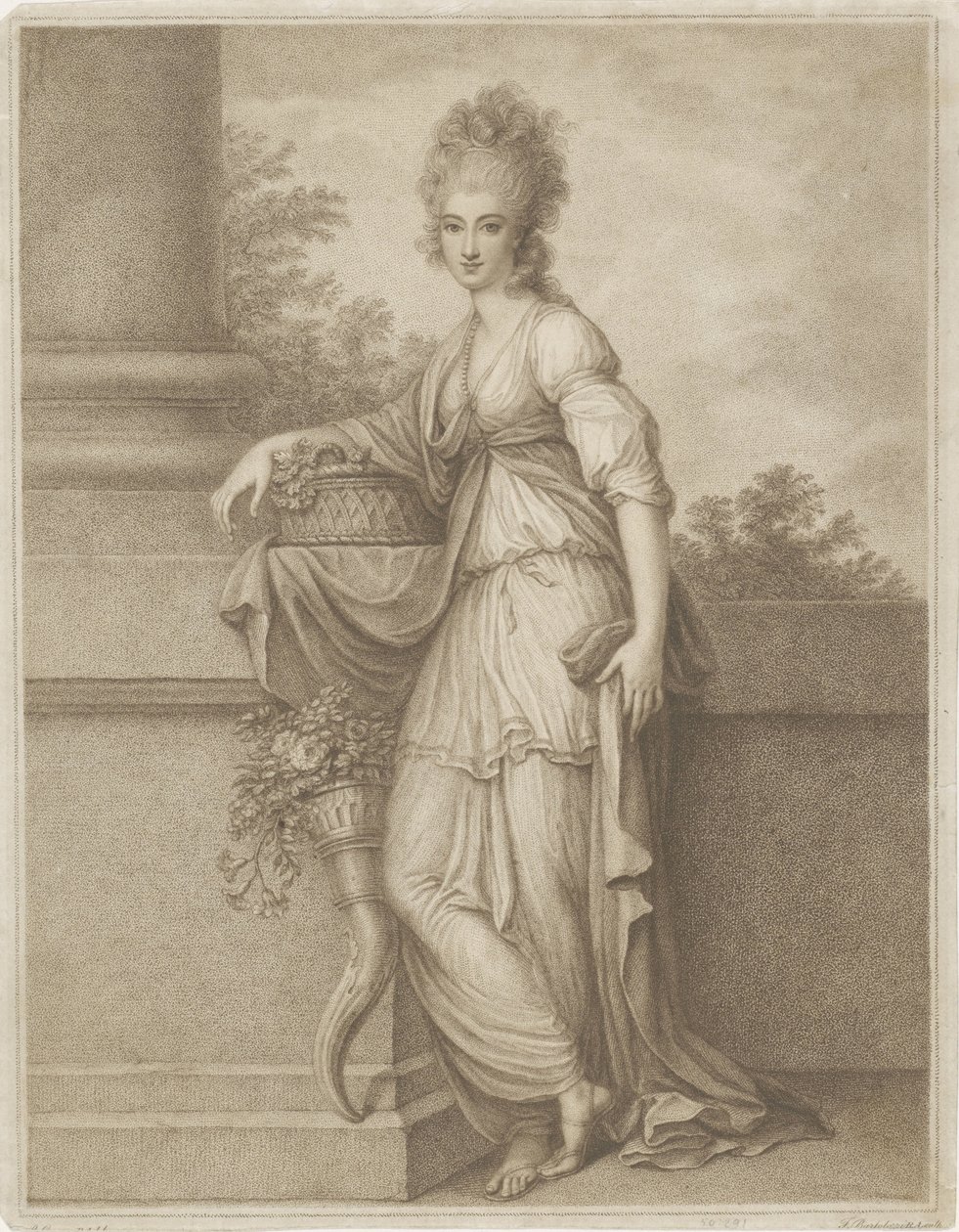 Flora autorstwa Francesco Bartolozzi