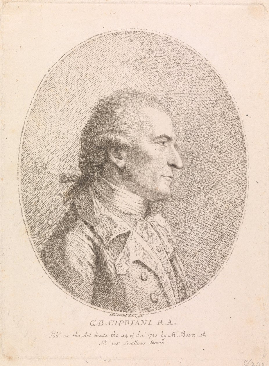 G. B. Cipriani, RA autorstwa Francesco Bartolozzi