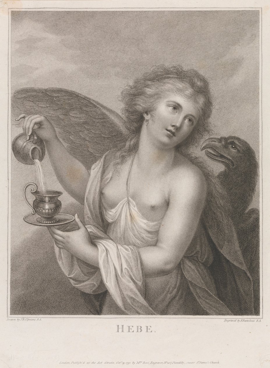 Hebe autorstwa Francesco Bartolozzi