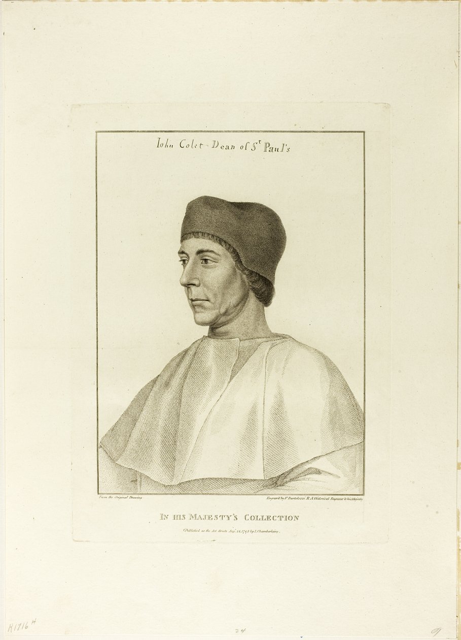 John Colet autorstwa Francesco Bartolozzi