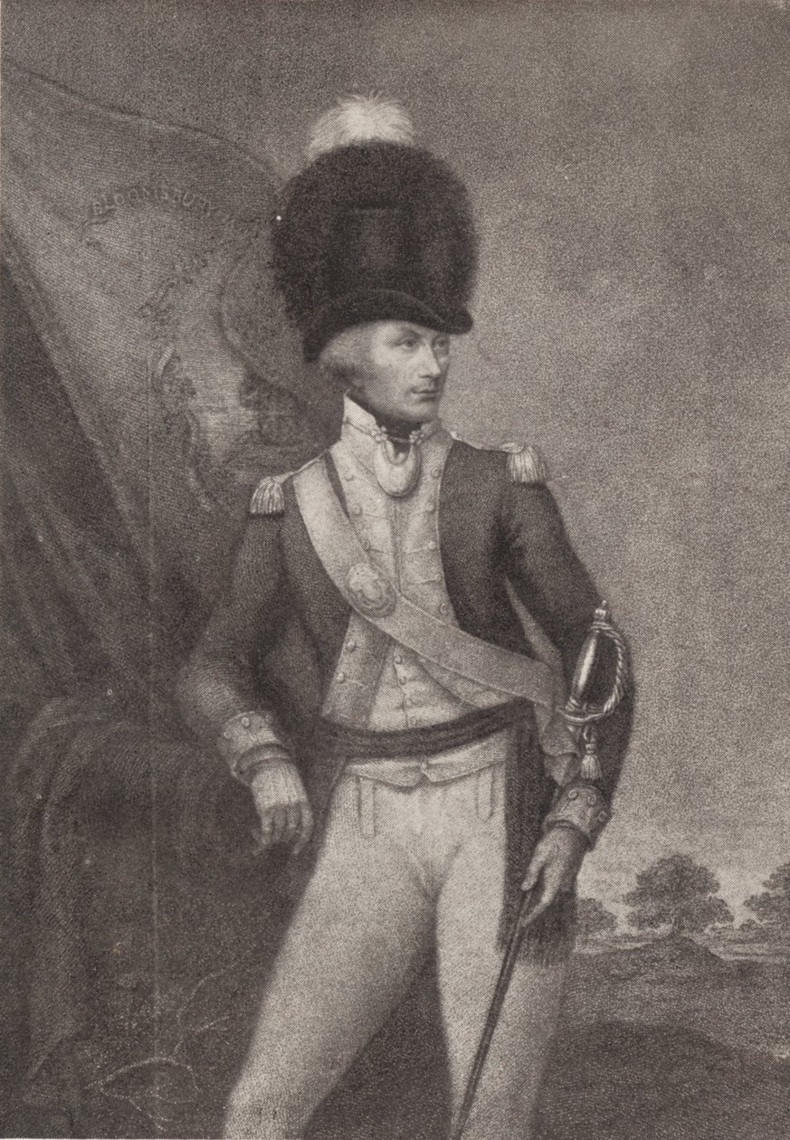 Podpułkownik Cox, Bloomsbury Volunteers, XVIII wiek, 1909 autorstwa Francesco Bartolozzi
