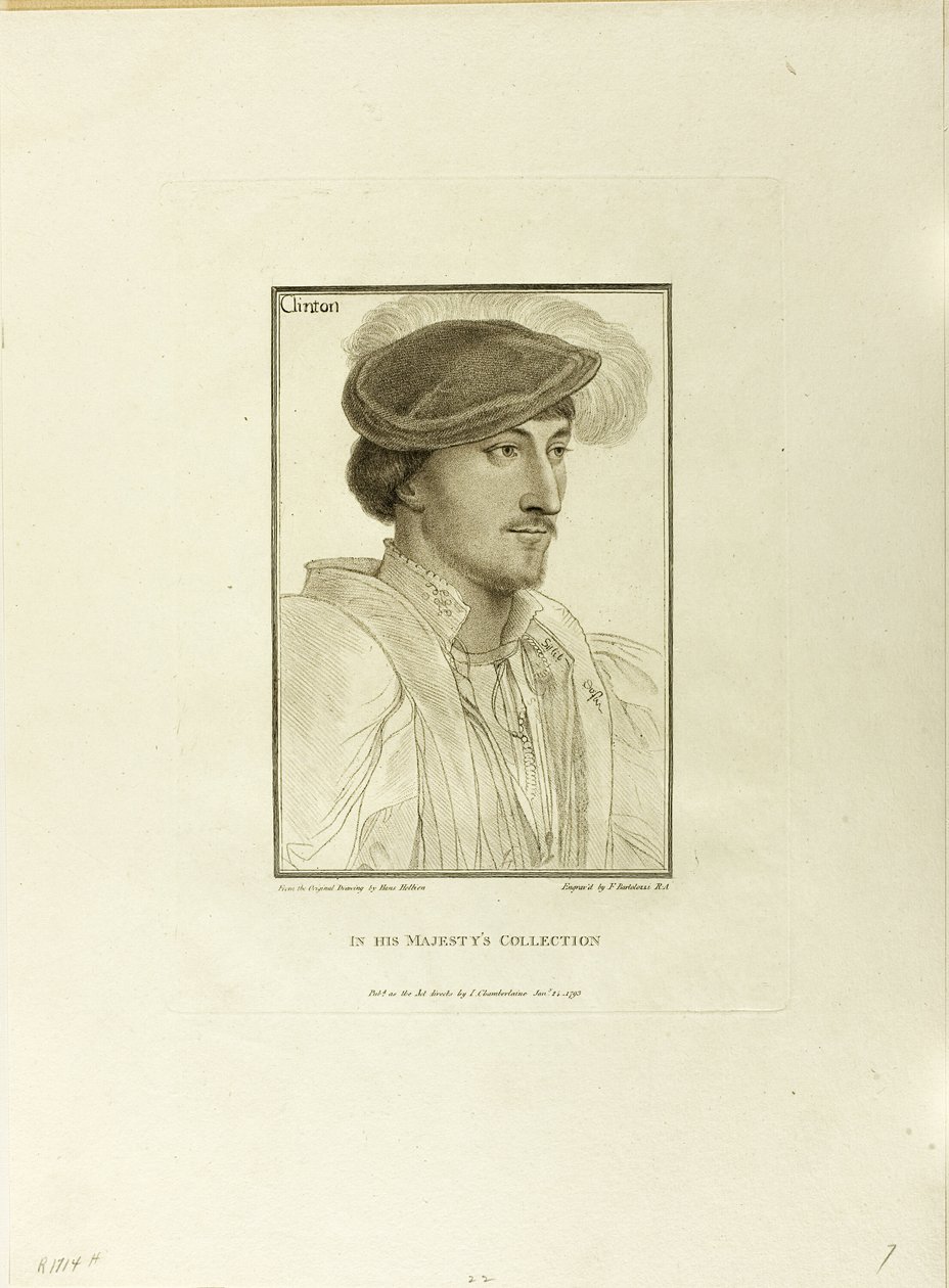 Lord Clinton autorstwa Francesco Bartolozzi
