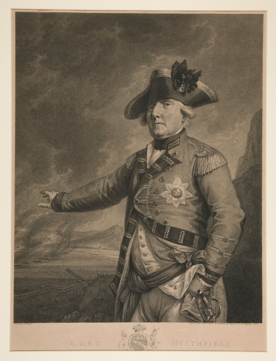 Lord Heathfield autorstwa Francesco Bartolozzi