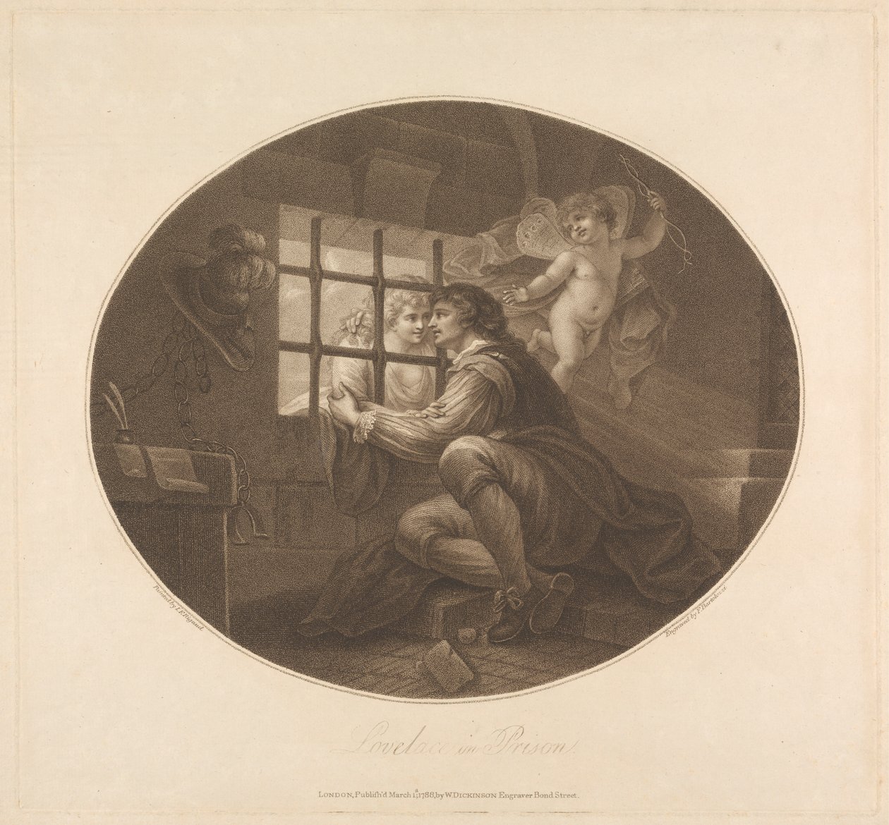 Lovelace w więzieniu autorstwa Francesco Bartolozzi