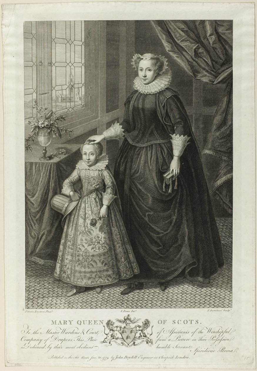 Maryja Królowa Szkotów autorstwa Francesco Bartolozzi
