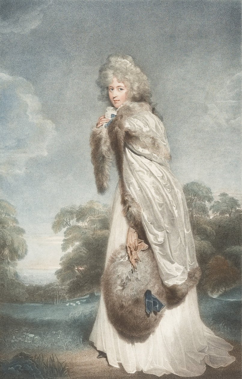 Panna Elizabeth Farren, hrabina Derby, 1792., 1792. autorstwa Francesco Bartolozzi