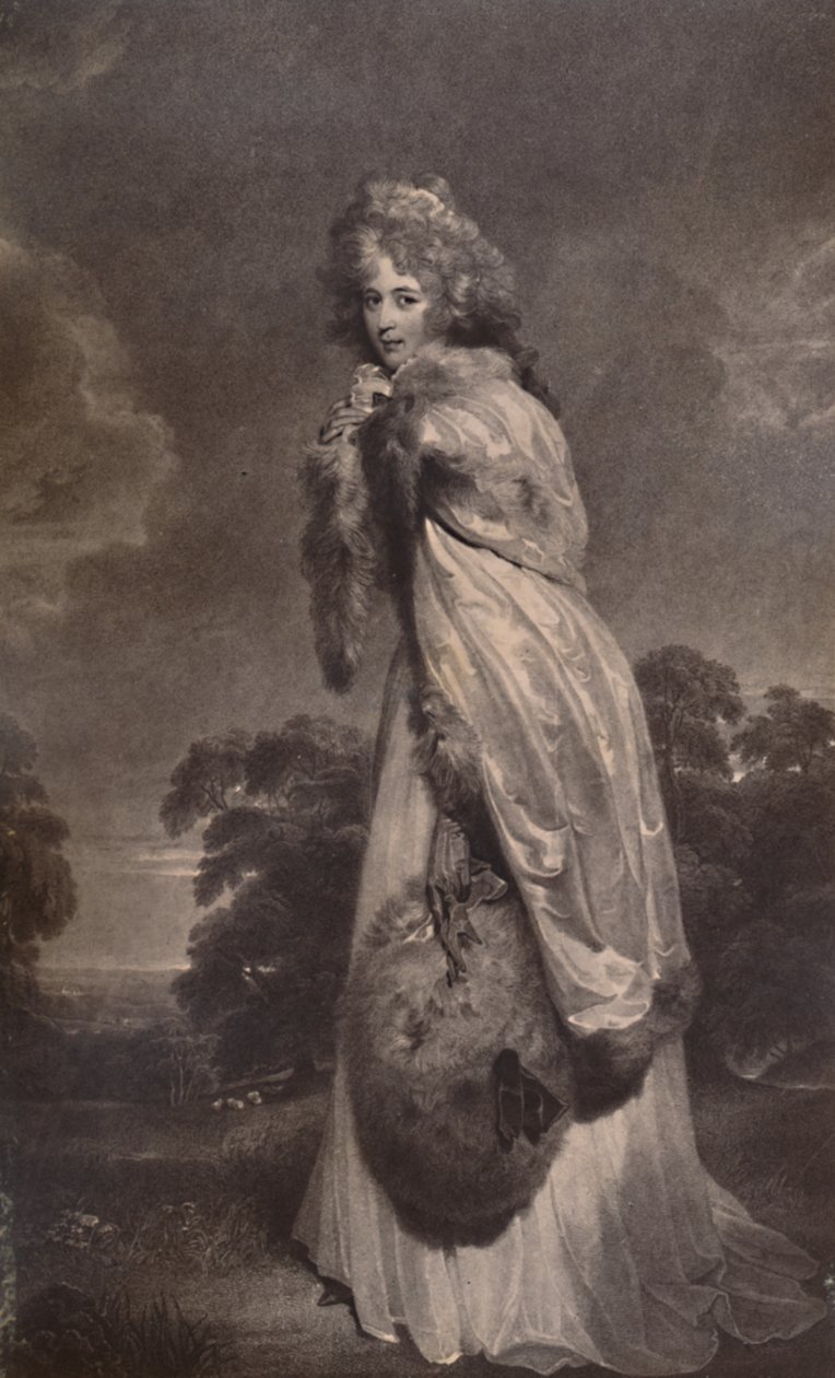Panna Elżbieta Farren, później hrabina Derby, c1792 1894 autorstwa Francesco Bartolozzi