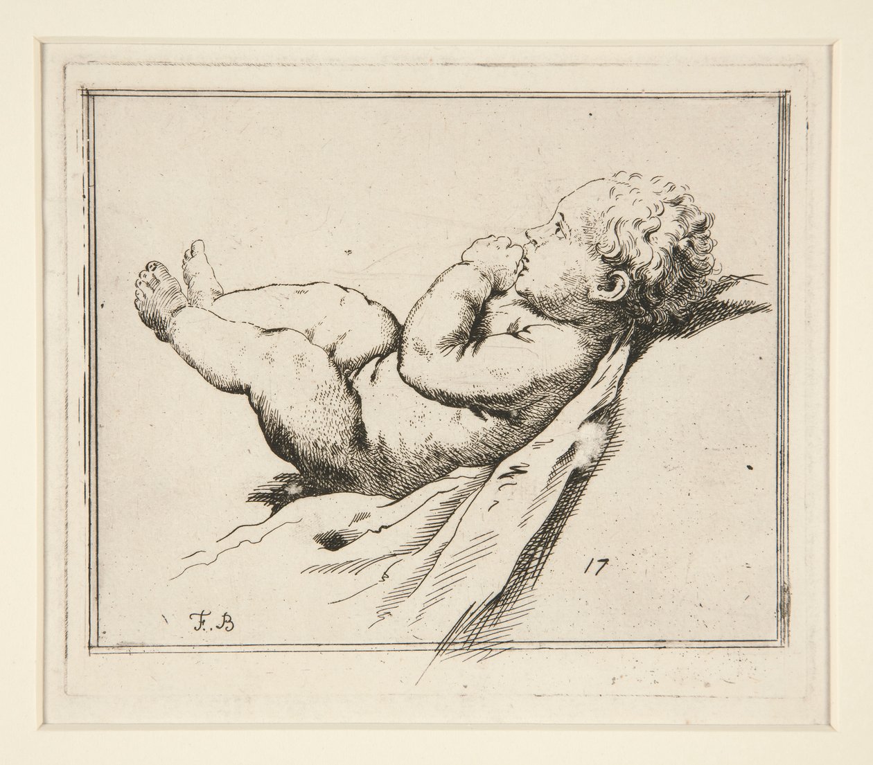 Nagie Niemowlę autorstwa Francesco Bartolozzi