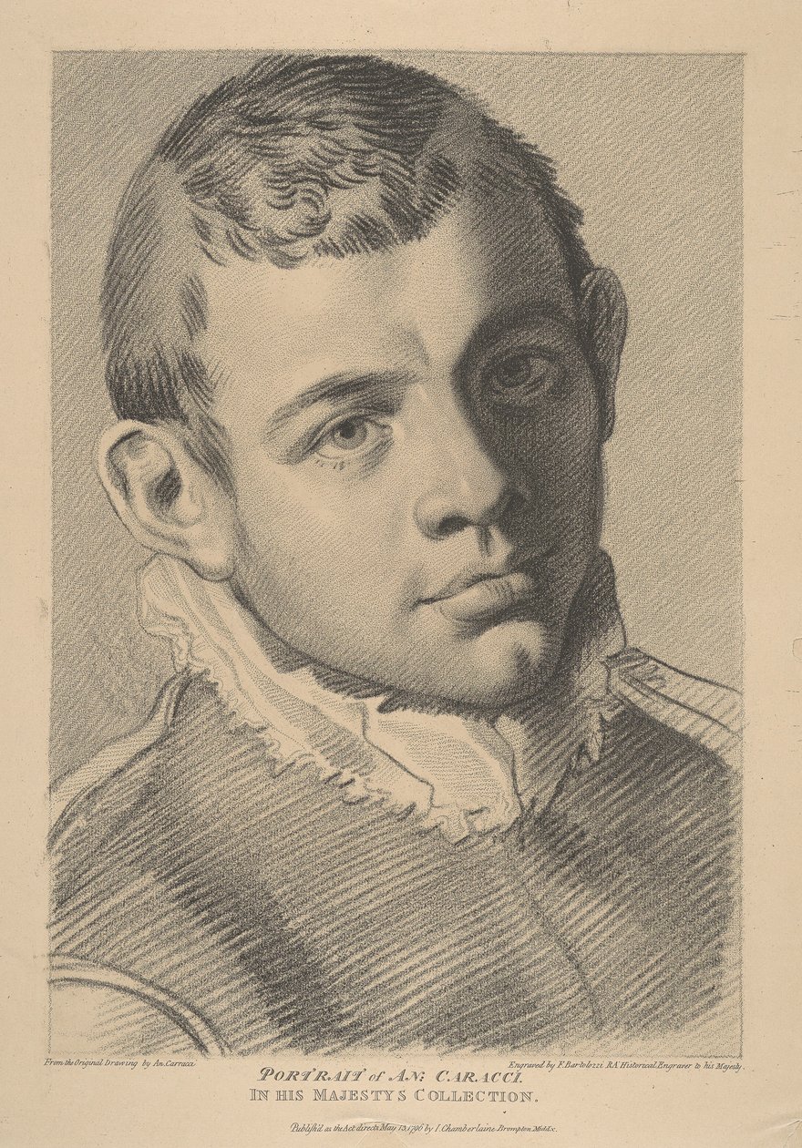 Portret Annibale Carracciego autorstwa Francesco Bartolozzi