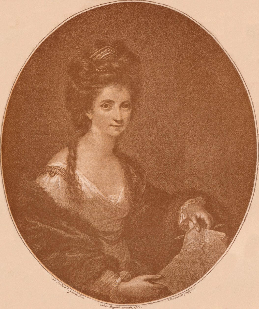 Portret Angeliki Kauffman, c1777 1904 autorstwa Francesco Bartolozzi