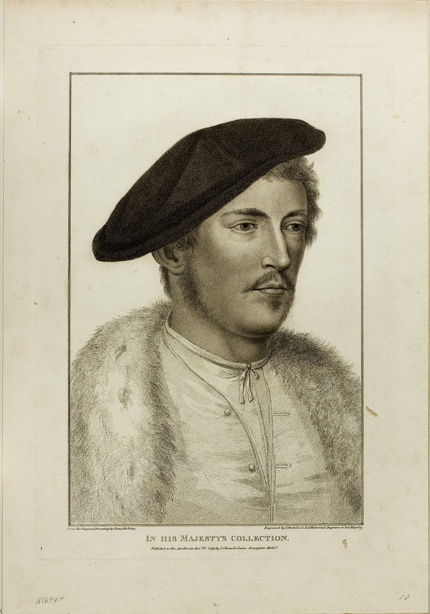 Portret młodego mężczyzny autorstwa Francesco Bartolozzi