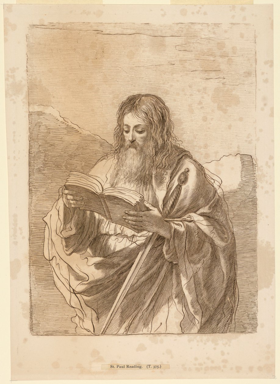 Czytanie św. Pawła autorstwa Francesco Bartolozzi