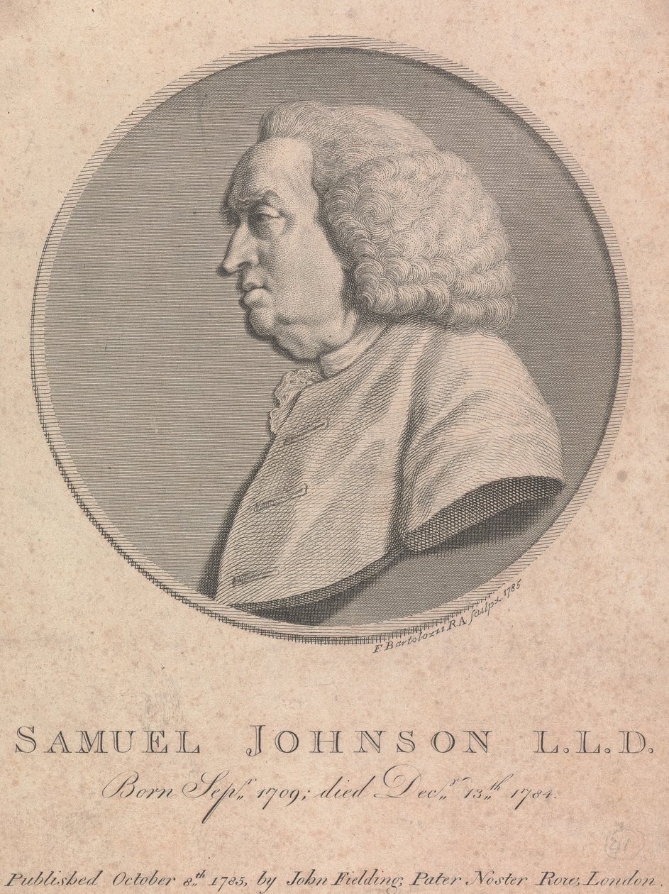 Samuel Johnson autorstwa Francesco Bartolozzi