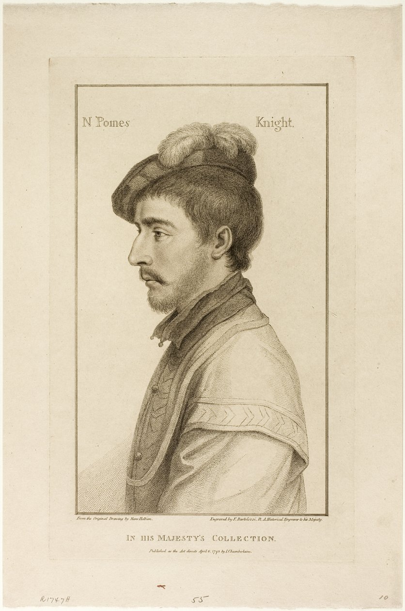 Sir Nicholas Poines autorstwa Francesco Bartolozzi