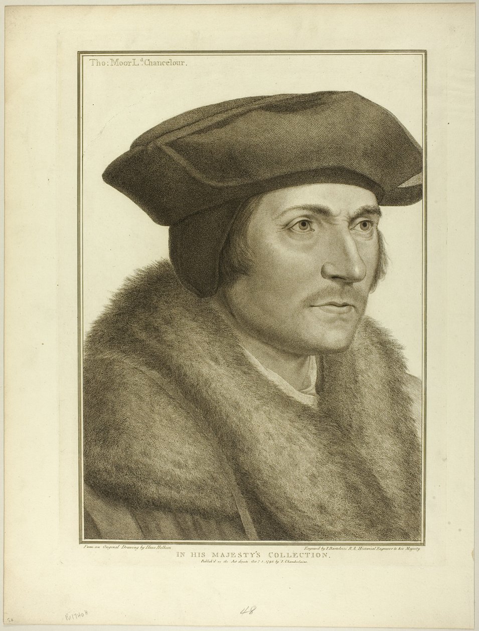 Sir Thomas More, Lord Kanclerz autorstwa Francesco Bartolozzi