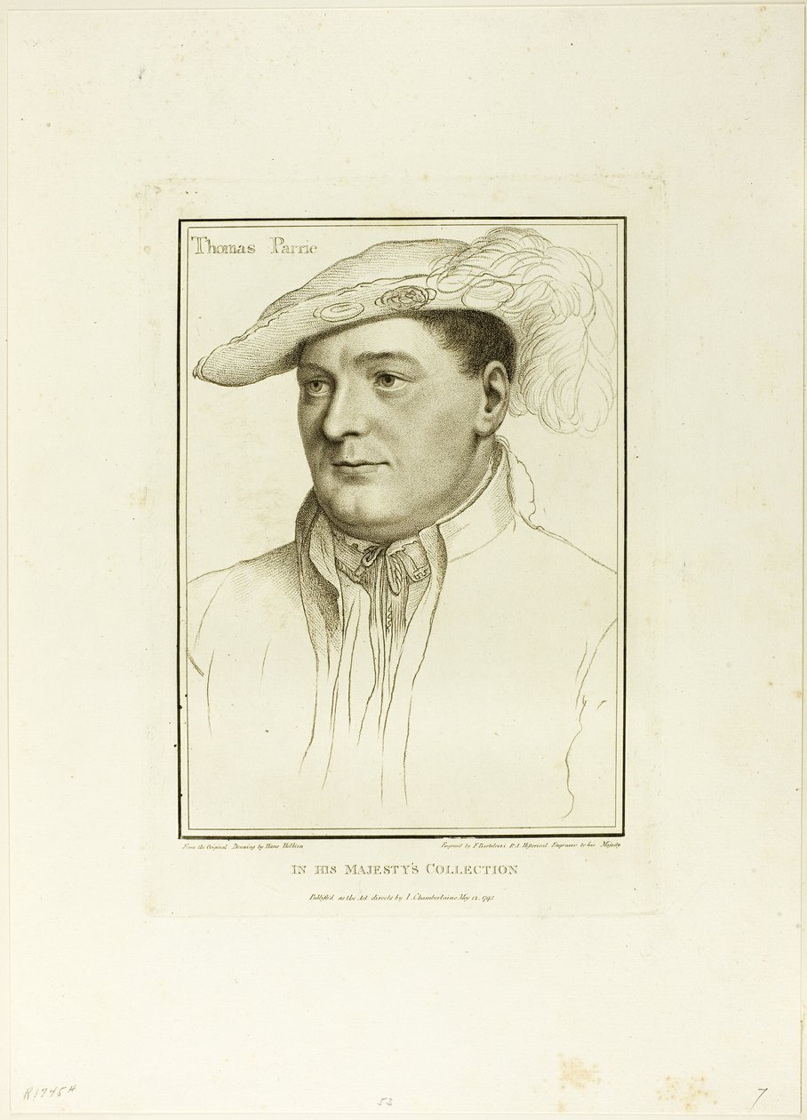 Sir Thomas Parry autorstwa Francesco Bartolozzi