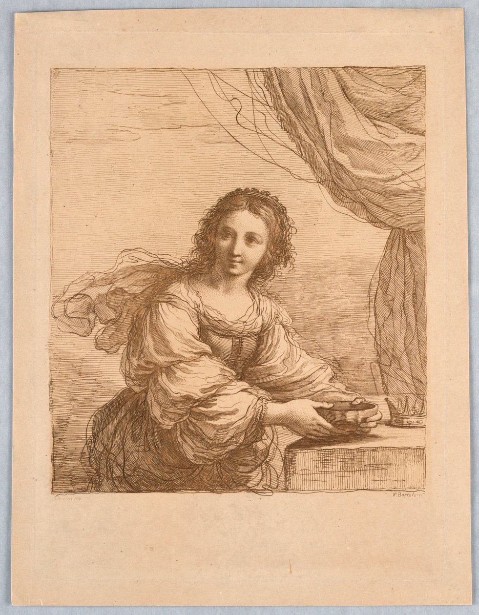 Sophonisba, z miską autorstwa Francesco Bartolozzi