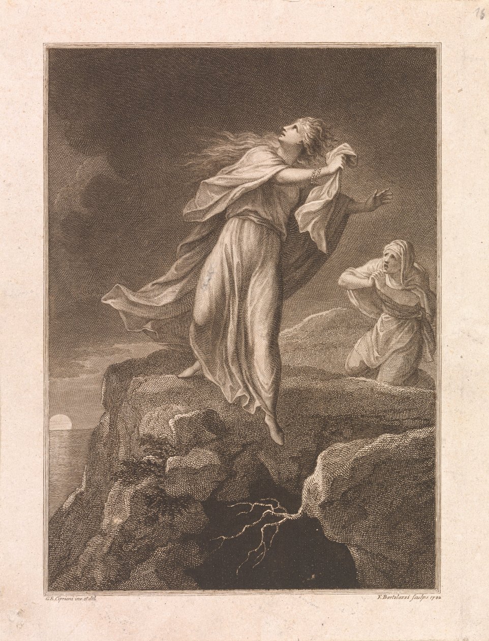 Zmartwychwstanie, święta Maria Magdalena i Maria, matka Jakuba autorstwa Francesco Bartolozzi