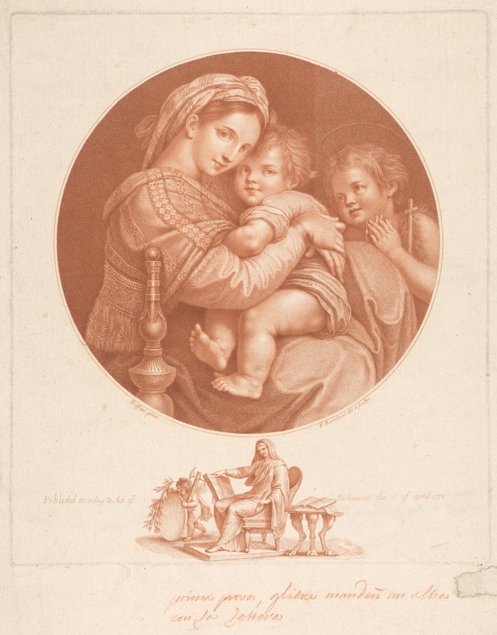 Matka Boska autorstwa Francesco Bartolozzi