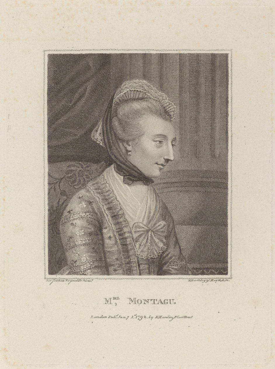 Pani Montague autorstwa Francesco Bartolozzi after Sir Joshua Reynolds