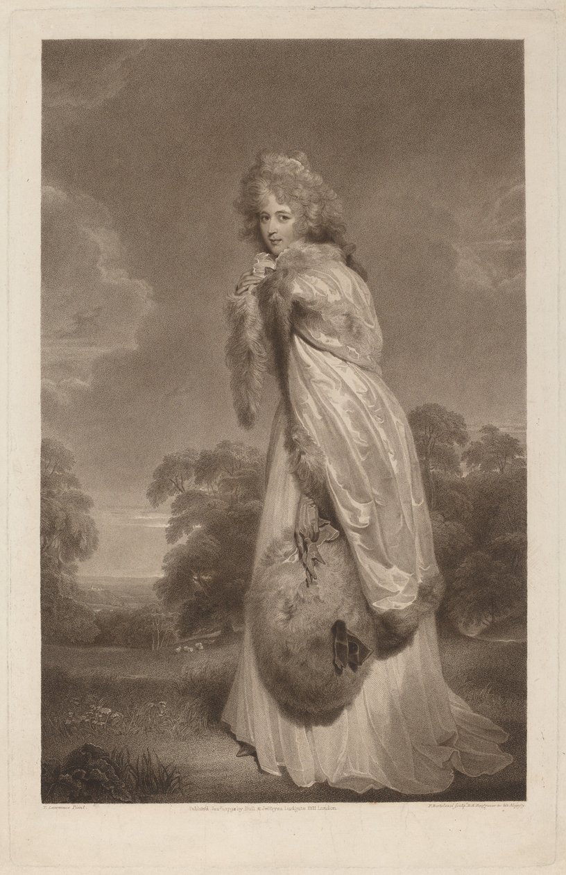 Elżbieta Farran autorstwa Francesco Bartolozzi after Sir Thomas Lawrence