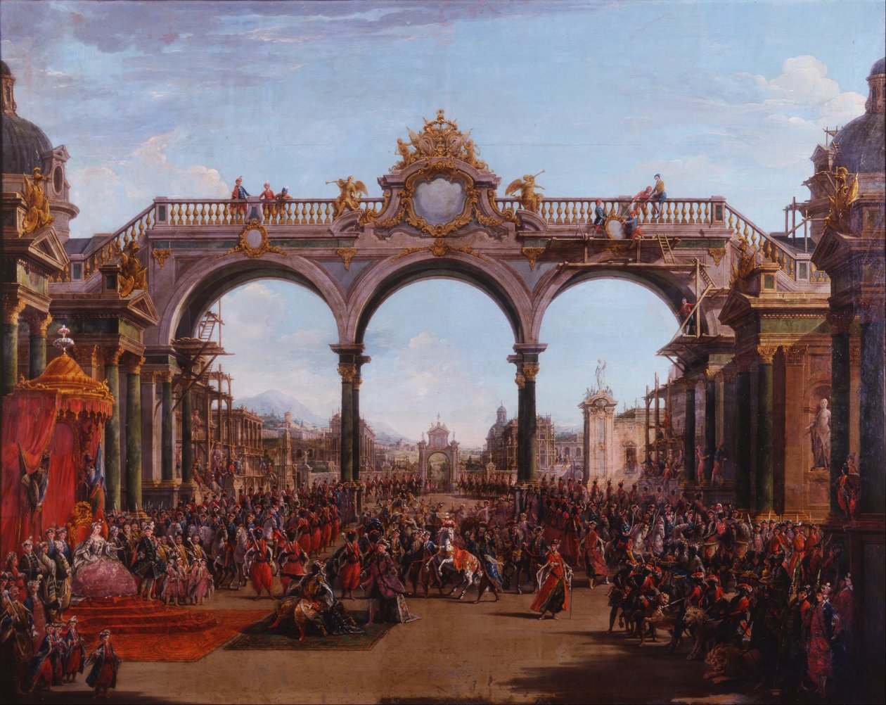 Dido Abandoned (Acto I, Escena V) autorstwa Francesco Battaglioli