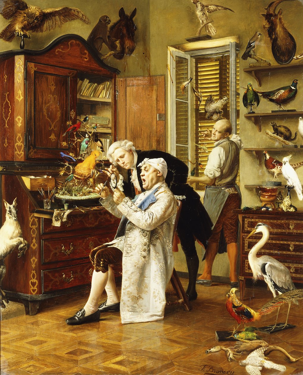 Taksydermist, autorstwa Francesco Brunery