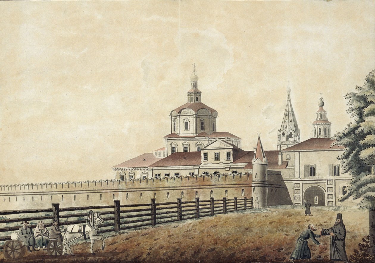 Klasztor św. Andronika w Moskwie, lata 80. XVIII w. autorstwa Francesco Camporesi