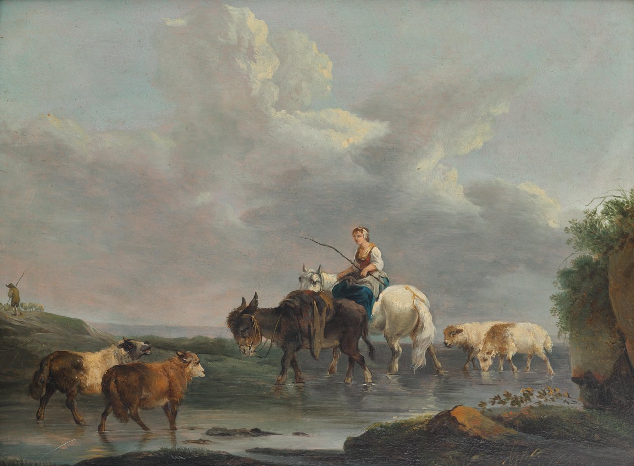 Pasterka nad strumieniem autorstwa Francesco Casanova