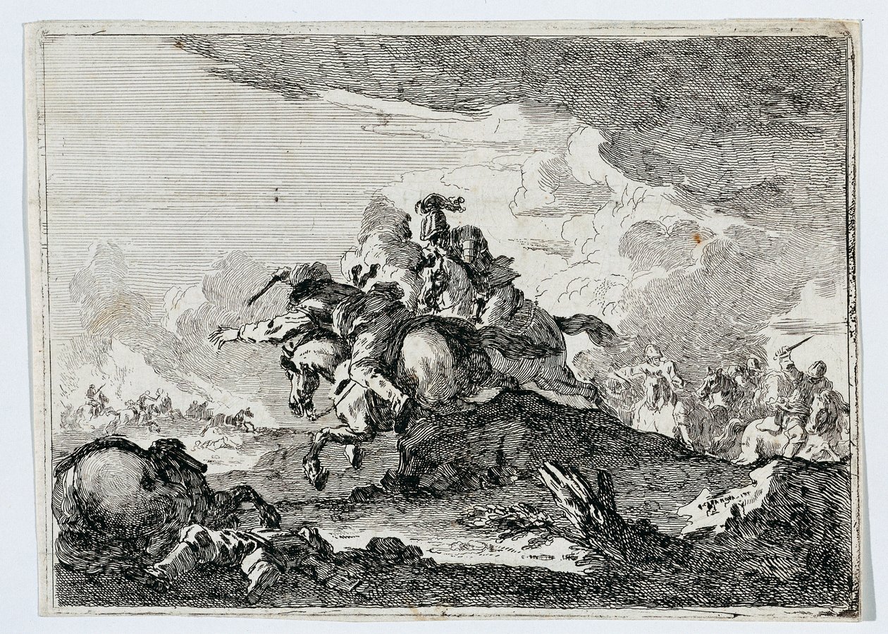 bitwa kawalerii autorstwa Francesco Casanova
