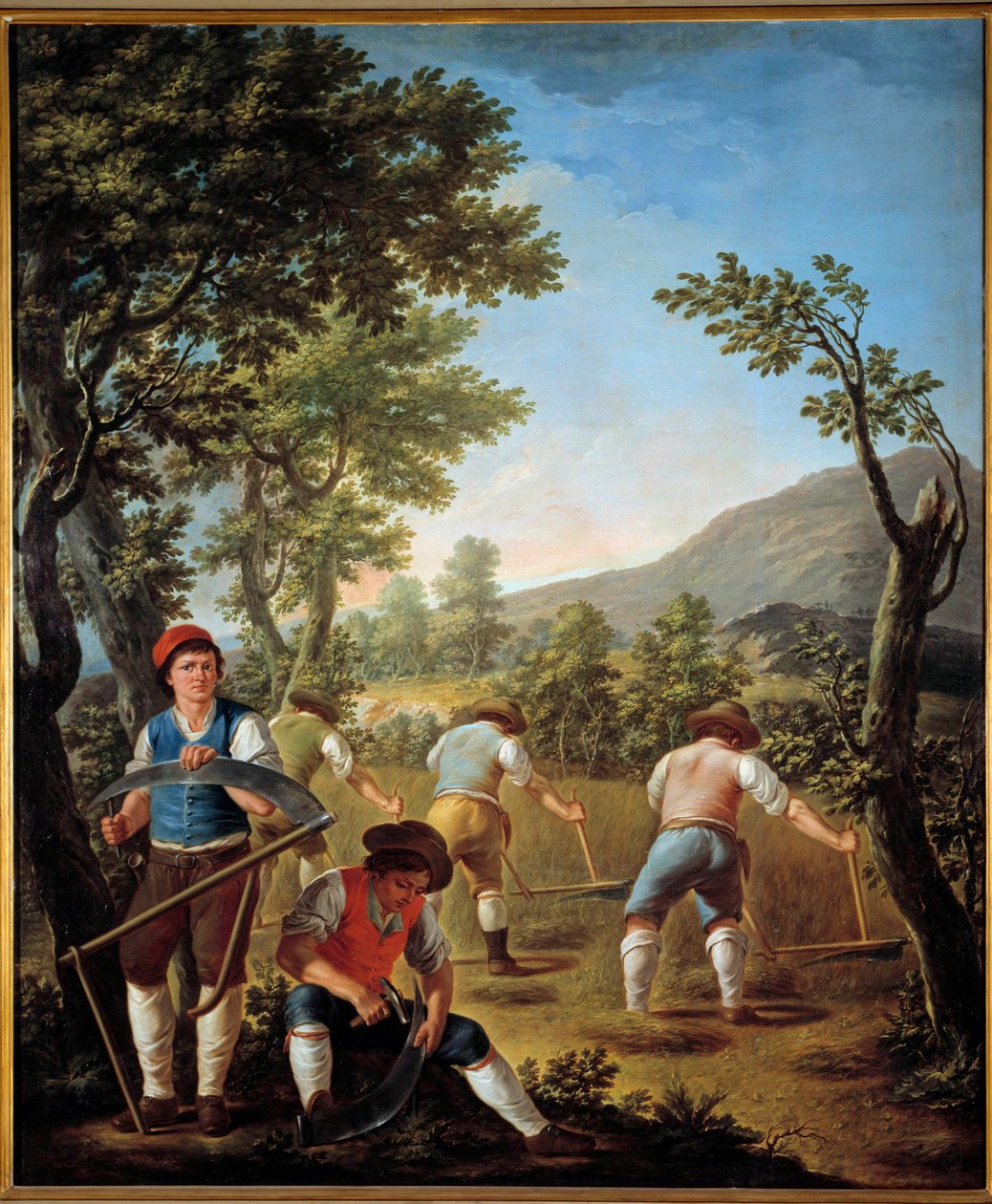 Żniwa lub lato Malarstwo Francesco Celebrano (1729-1814) 1789 Casete, Pałac Królewski autorstwa Francesco Celebrano