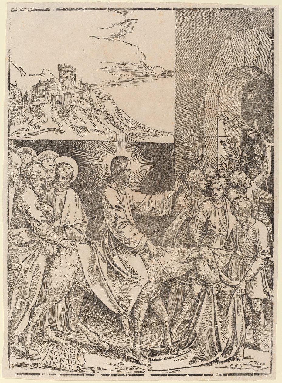 Wjazd Chrystusa do Jerozolimy autorstwa Francesco Denanto