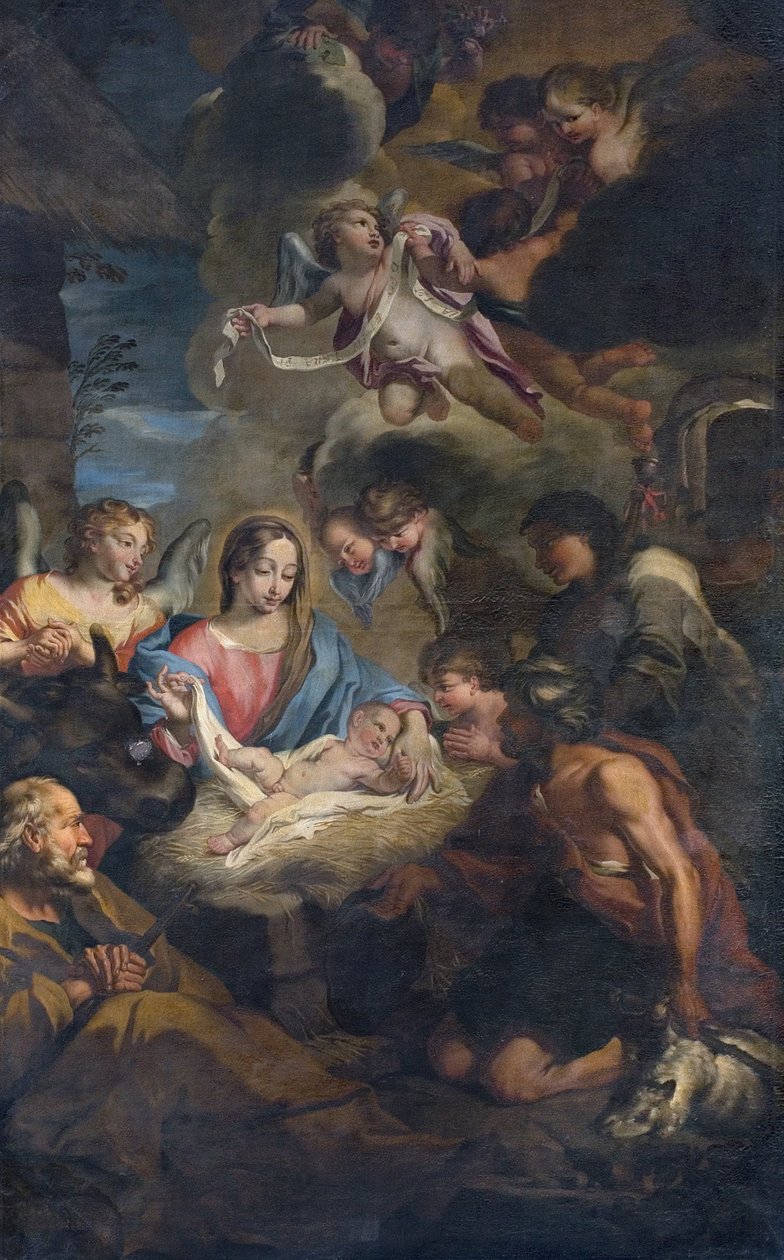 Adoracja pasterzy autorstwa Francesco Fabbrica