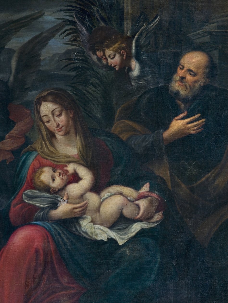 Adoracja pasterzy, detal autorstwa Francesco Fabbrica
