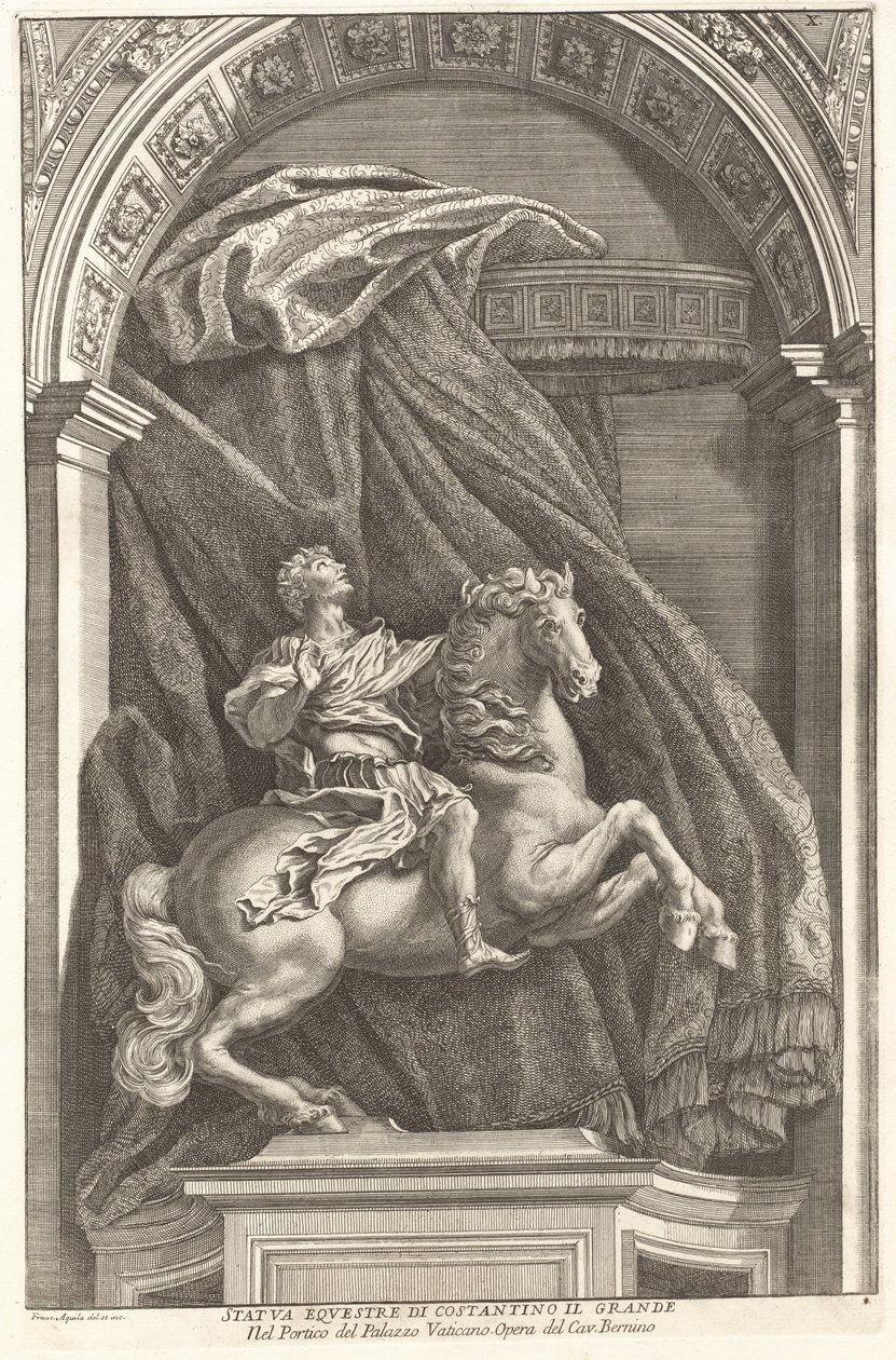 Posąg Konstantyna autorstwa Francesco Faraone Aquila after Gian Lorenzo Bernini