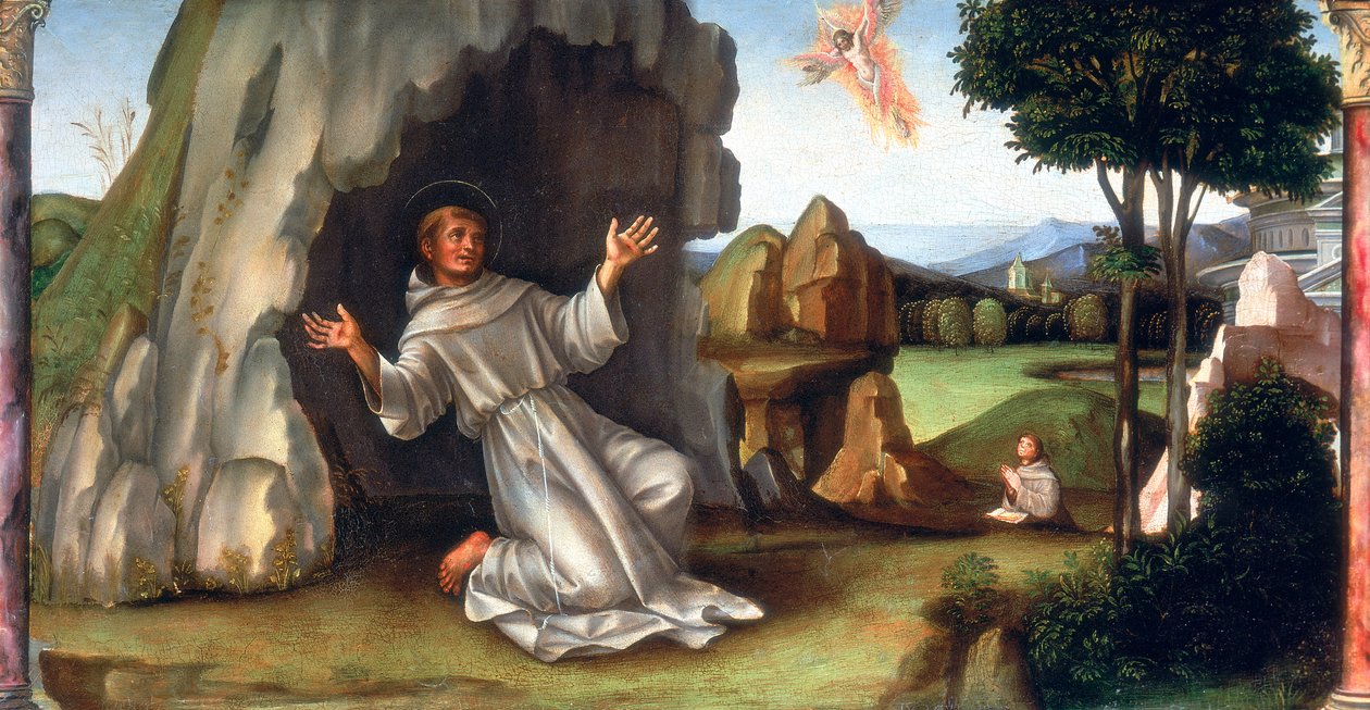 Stygmaty św. Franciszka, koniec XV-początek XVI wieku autorstwa Francesco Francia