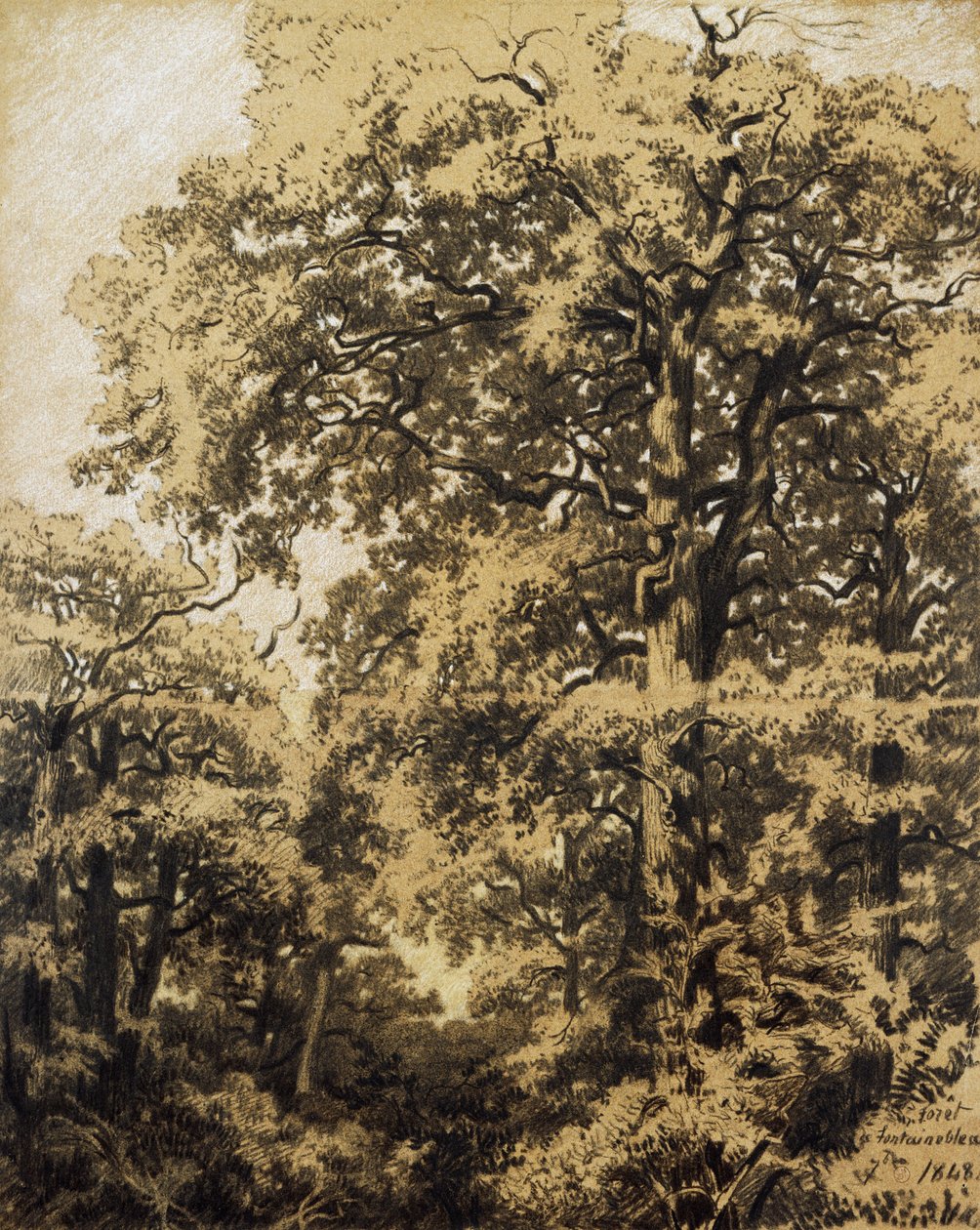 Las Fontainebleau autorstwa Francesco Gamba