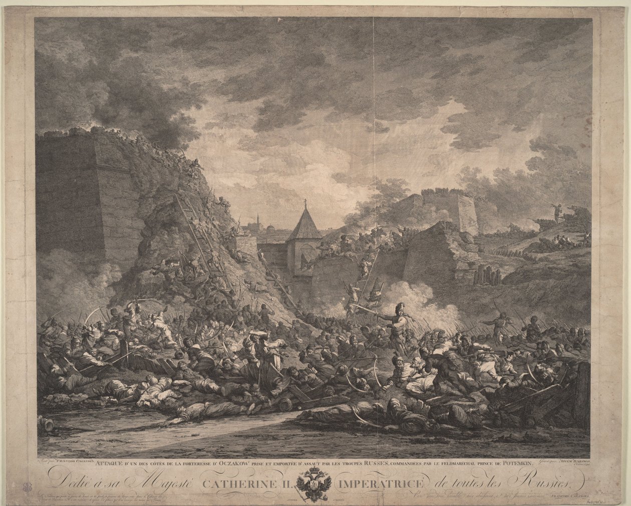 Oblężenie Twierdzy Oczakow w grudniu 1788, 1792 autorstwa Francesco Giuseppe Casanova
