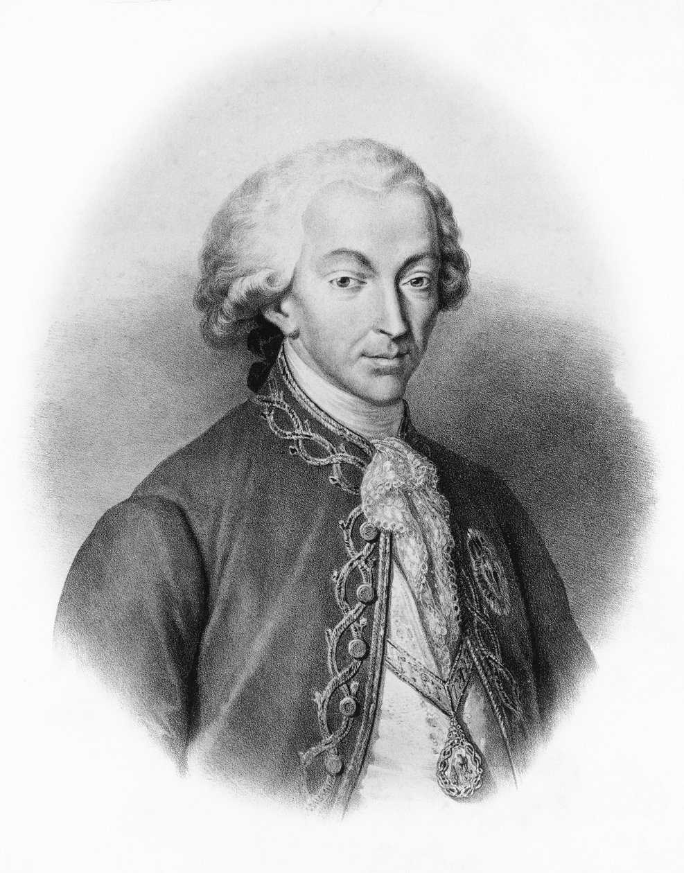 Portret Karola Emanuele IV Sabaudii (1751-1819), króla Sardynii autorstwa Francesco Gonin