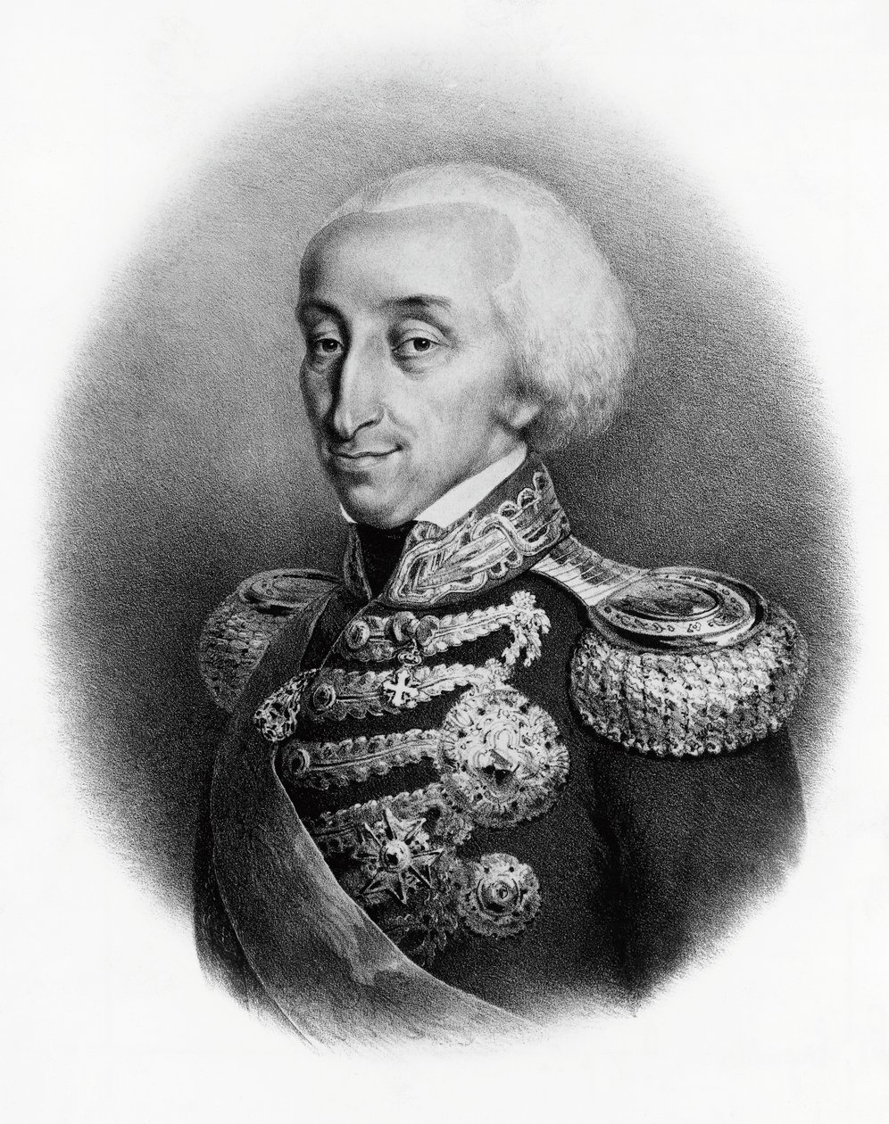 Portret Vittorio Emanuele I Sabaudii (1759-1824), króla Sardynii autorstwa Francesco Gonin