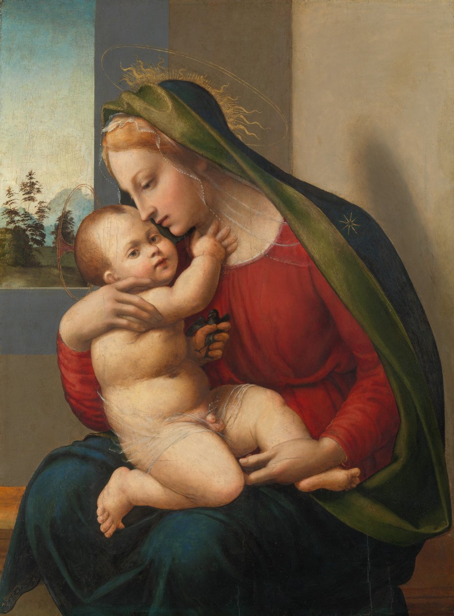 Madonna z Dzieciątkiem, ca. 1520. autorstwa Francesco Granacci