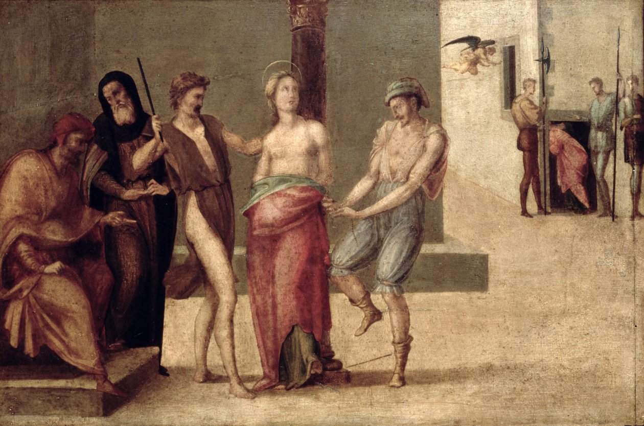 Męczeństwo św. Agnieszki (panel) autorstwa Francesco Granacci