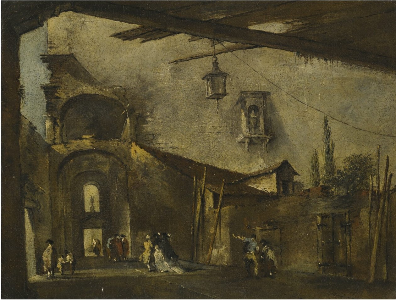 Ulica w Wenecji autorstwa Francesco Guardi