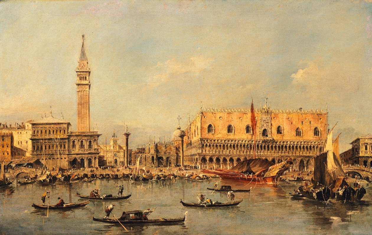 Pałac Książęcy w Wenecji – Francesco Guardi (1712-1793) autorstwa Francesco Guardi