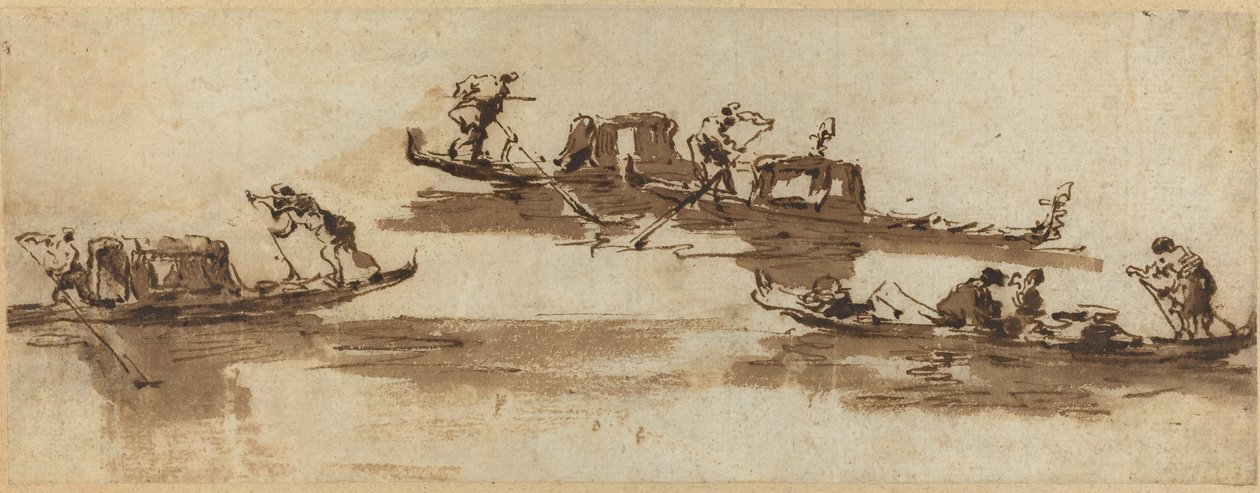Gondole autorstwa Francesco Guardi