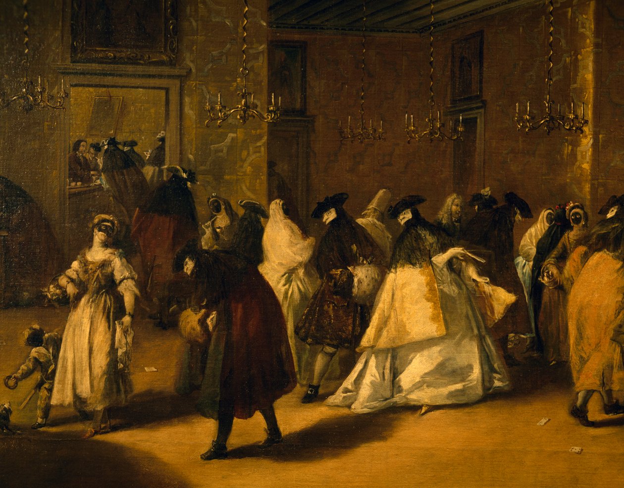 Zredukowani (Zamaskowani Wenecjanie) autorstwa Francesco Guardi