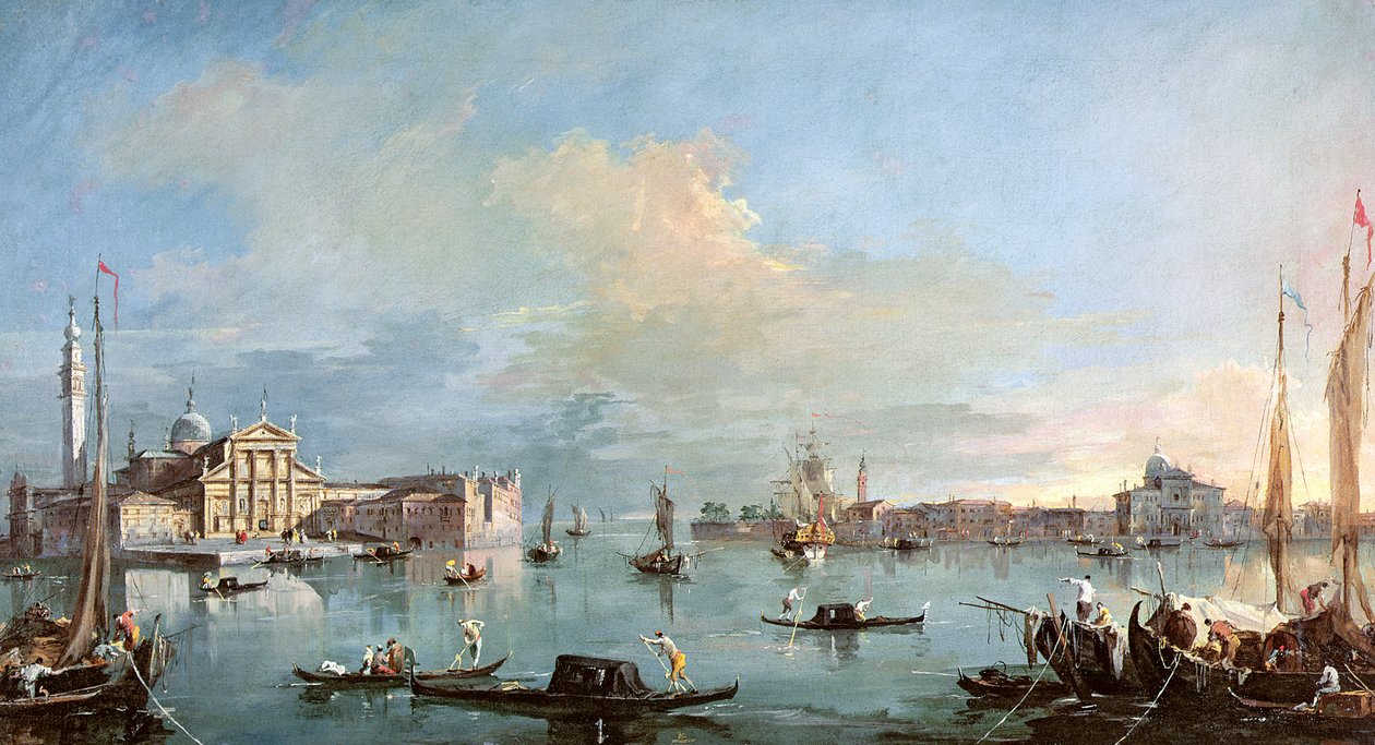 San Giorgio Maggiore (olej na płótnie) autorstwa Francesco Guardi