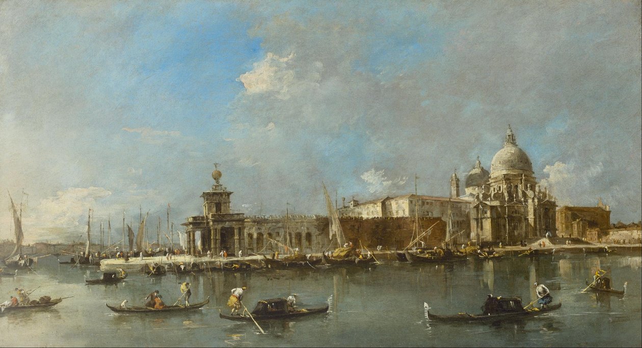 Santa Maria della Salute i Dogana, Wenecja autorstwa Francesco Guardi
