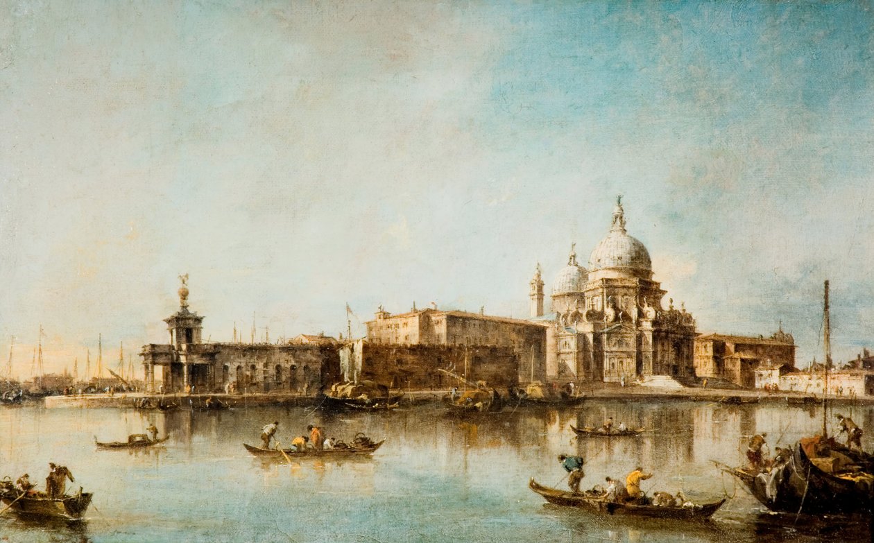 Santa Maria della Salute i Dogana, Wenecja, 1760-1790. autorstwa Francesco Guardi